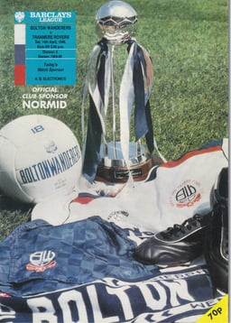 Bolton Wanderers v Tranmere Rovers Match Programme 1990-04-14